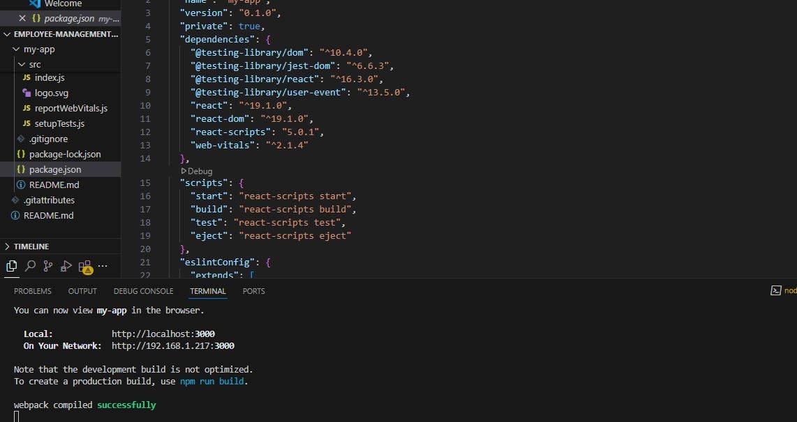 3. after creating a react project app use npm start to start the local host