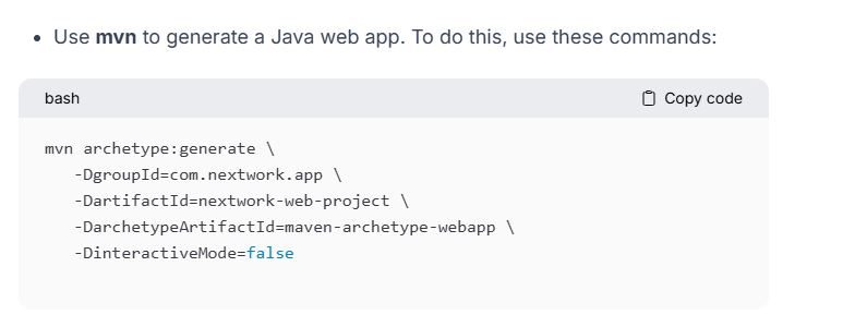 ec2 19 using maven to generate webapp